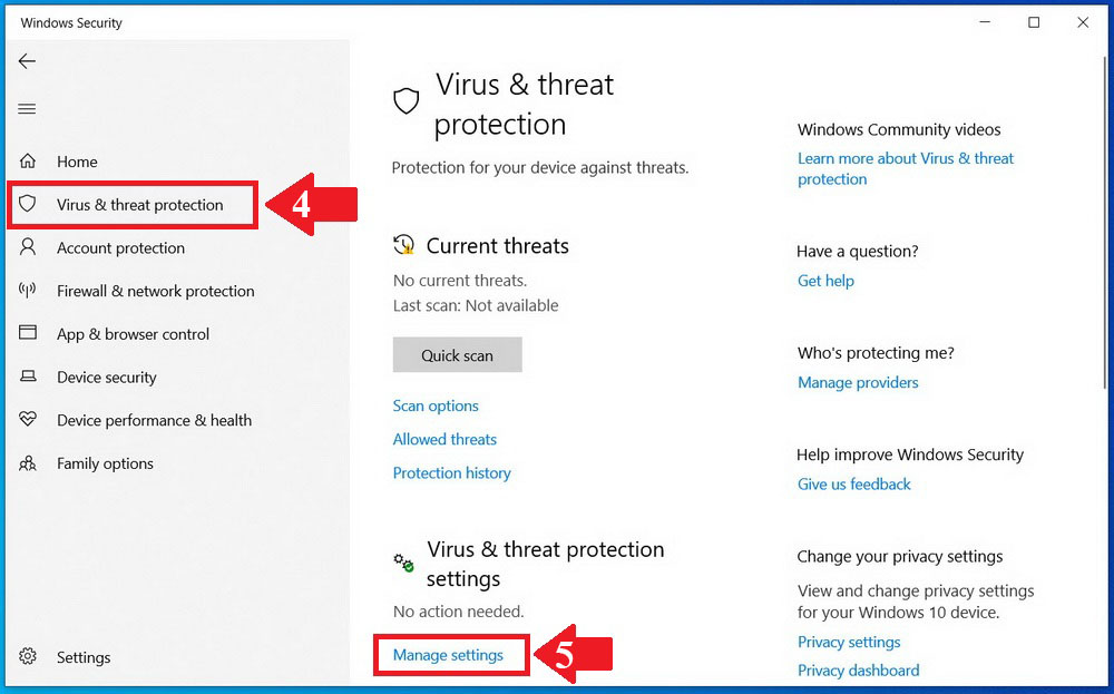 วิธีปิดการทำงาน windows defender